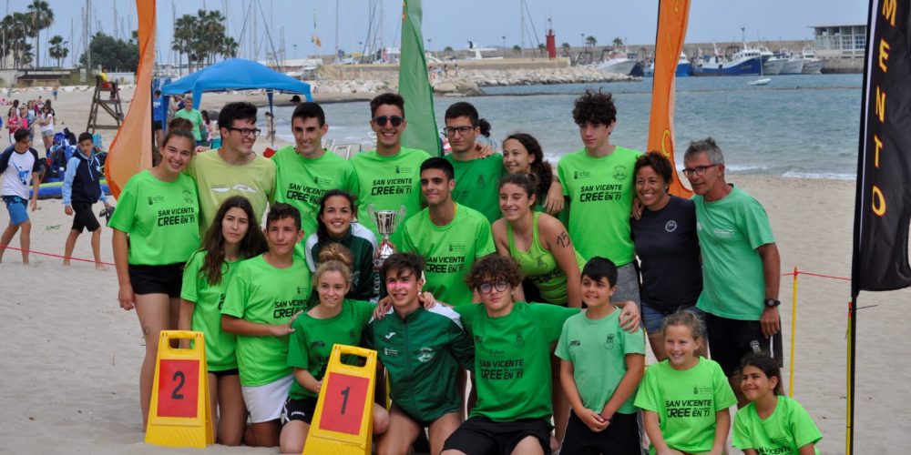Meritorio tercer puesto en el Campeonato Autonómico Absoluto de Playa, para la sección de Salvamento del  Club Natación San Vicente