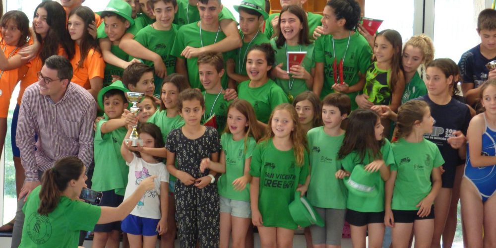 Actuación brillante del Club Natación San Vicente en su trofeo  benjamin y alevin20/05/2017