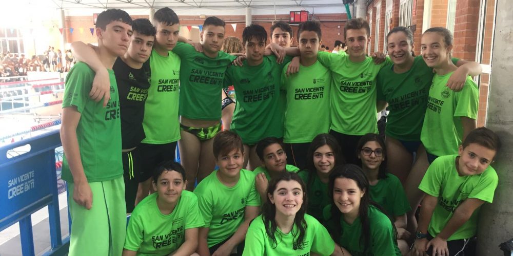 Medallas, mejores marcas personales  y mínimas para el CN San Vicente en la Fase Provincial de los Juegos Deportivos